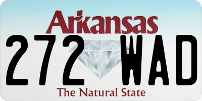 AR license plate 272WAD