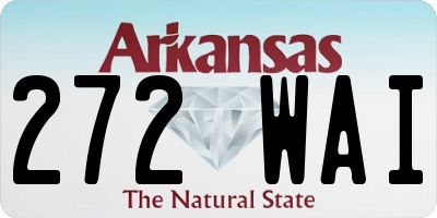 AR license plate 272WAI