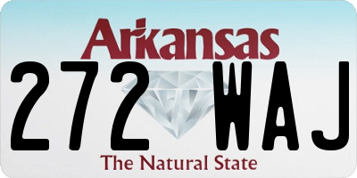 AR license plate 272WAJ