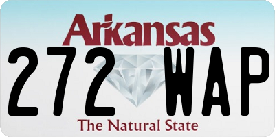 AR license plate 272WAP