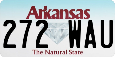 AR license plate 272WAU