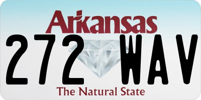 AR license plate 272WAV