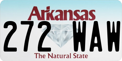 AR license plate 272WAW