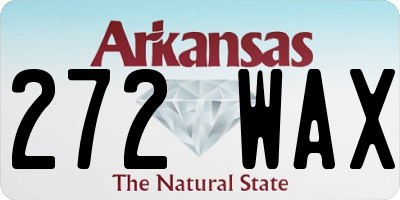 AR license plate 272WAX