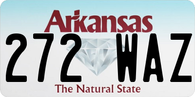 AR license plate 272WAZ