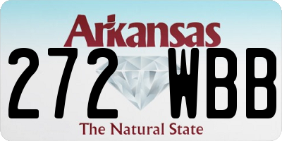 AR license plate 272WBB