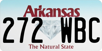 AR license plate 272WBC