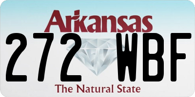 AR license plate 272WBF