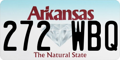 AR license plate 272WBQ