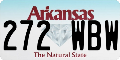 AR license plate 272WBW