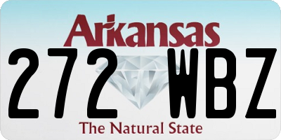 AR license plate 272WBZ