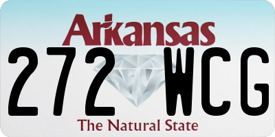 AR license plate 272WCG