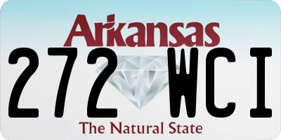 AR license plate 272WCI