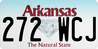 AR license plate 272WCJ