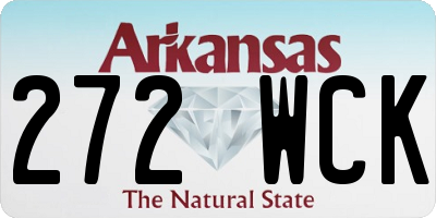 AR license plate 272WCK