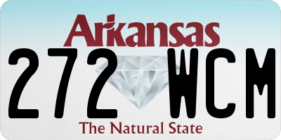 AR license plate 272WCM