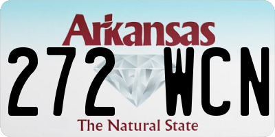 AR license plate 272WCN