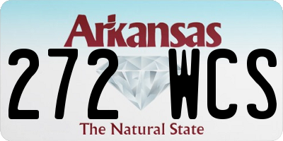 AR license plate 272WCS