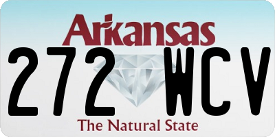 AR license plate 272WCV