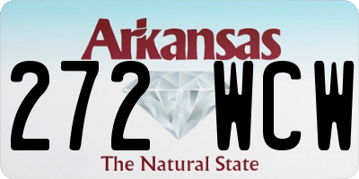 AR license plate 272WCW