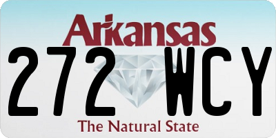 AR license plate 272WCY