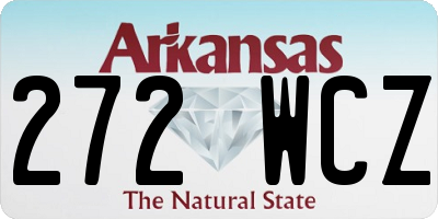 AR license plate 272WCZ