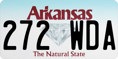 AR license plate 272WDA
