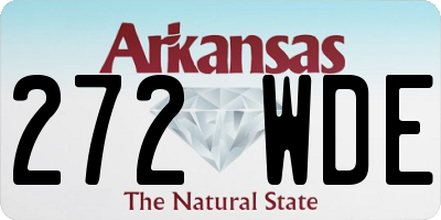 AR license plate 272WDE