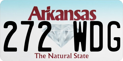 AR license plate 272WDG
