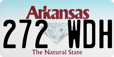 AR license plate 272WDH