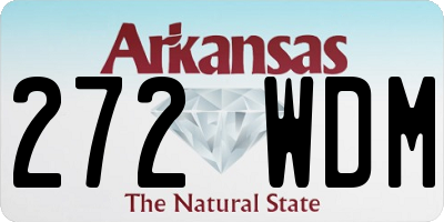 AR license plate 272WDM