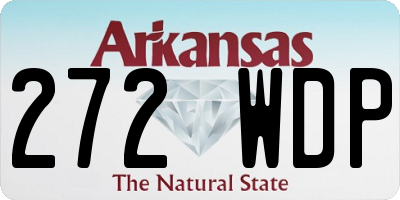 AR license plate 272WDP