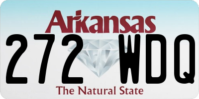 AR license plate 272WDQ