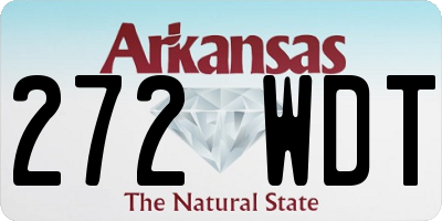 AR license plate 272WDT