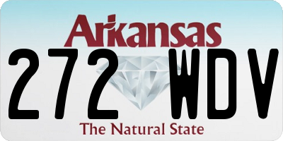 AR license plate 272WDV