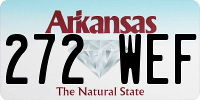 AR license plate 272WEF