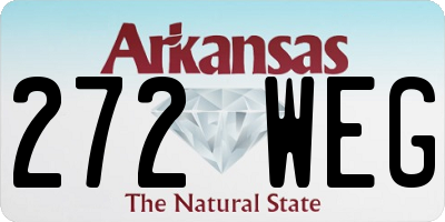 AR license plate 272WEG