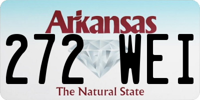 AR license plate 272WEI