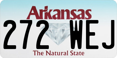 AR license plate 272WEJ