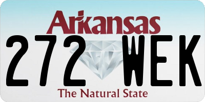 AR license plate 272WEK