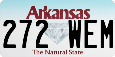 AR license plate 272WEM