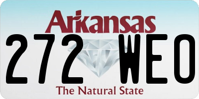 AR license plate 272WEO