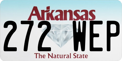 AR license plate 272WEP