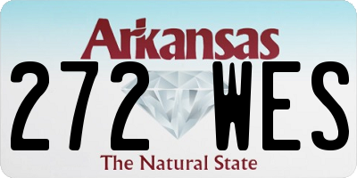 AR license plate 272WES