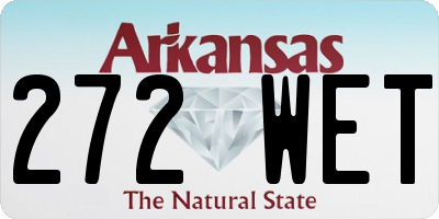 AR license plate 272WET