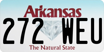 AR license plate 272WEU