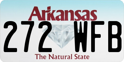 AR license plate 272WFB
