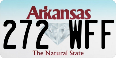 AR license plate 272WFF