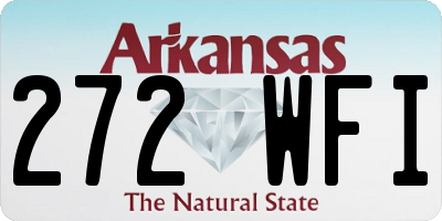 AR license plate 272WFI