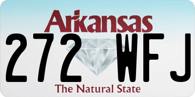 AR license plate 272WFJ